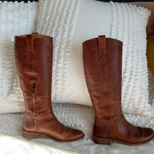 Madewell The Winslow Knee High Boots, English Saddle, Sz 7.5